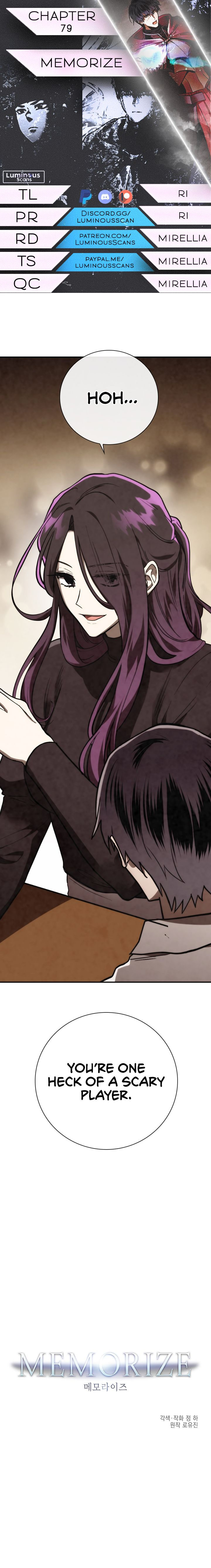 MEMORIZE - Chapter 79 Page 1