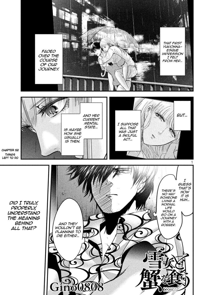 Yukionna to Kani wo Kuu - Chapter 52 Page 1